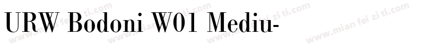 URW Bodoni W01 Mediu字体转换
